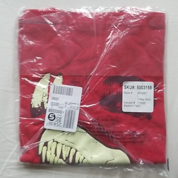 2/25!!! Boys T-rex Skull Glow in the Dark Tshirt - Picture 2 of 2